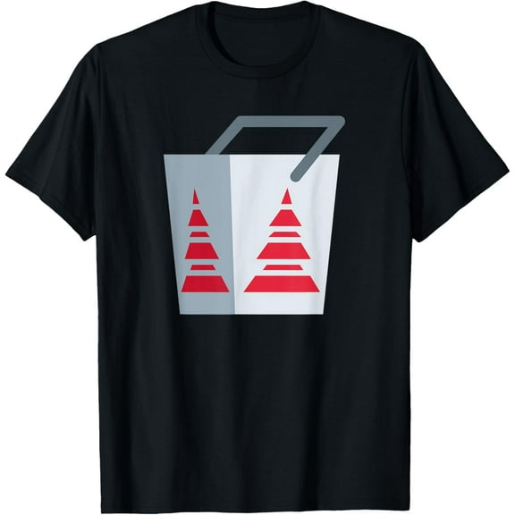 Takeout Box T-Shirt men and women can wear, black, white, gifts