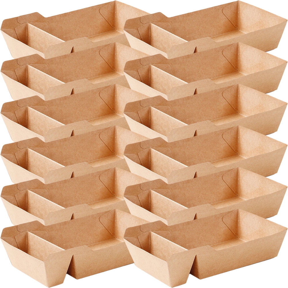 Takeout Containers Kraft Paper Snack Box Charcuterie Tray Boxes for