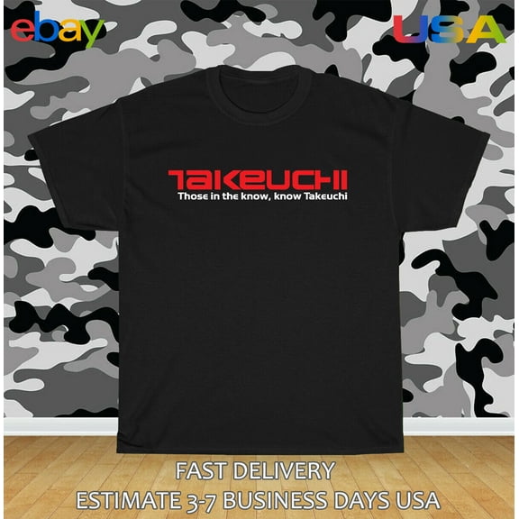 Takeuchi Construction Equipment Logo Men's T-Shirt American Size T-Shirt