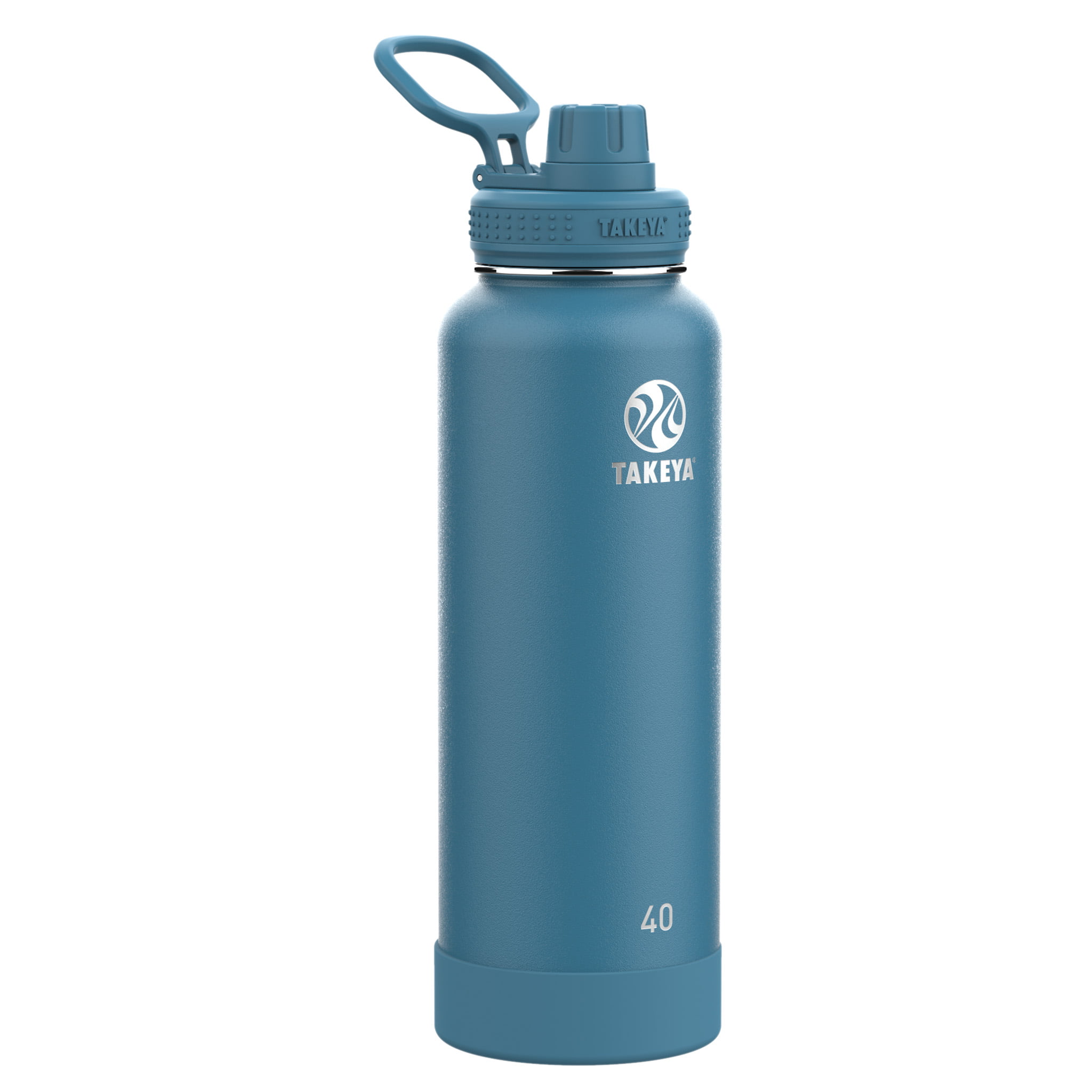 Takeya Actives 40 oz. Stainless Steel Straw Bottle Teal 52037