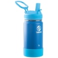 thumbnail image 1 of Takeya Actives Kids Stainless Steel Water Bottle w/Straw lid, 14oz Sky, 1 of 3