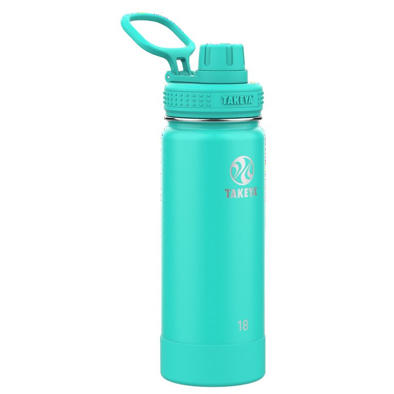 Actives 18 Oz Insulated Stainless Steel Water Bottle with Spout Lid Coral