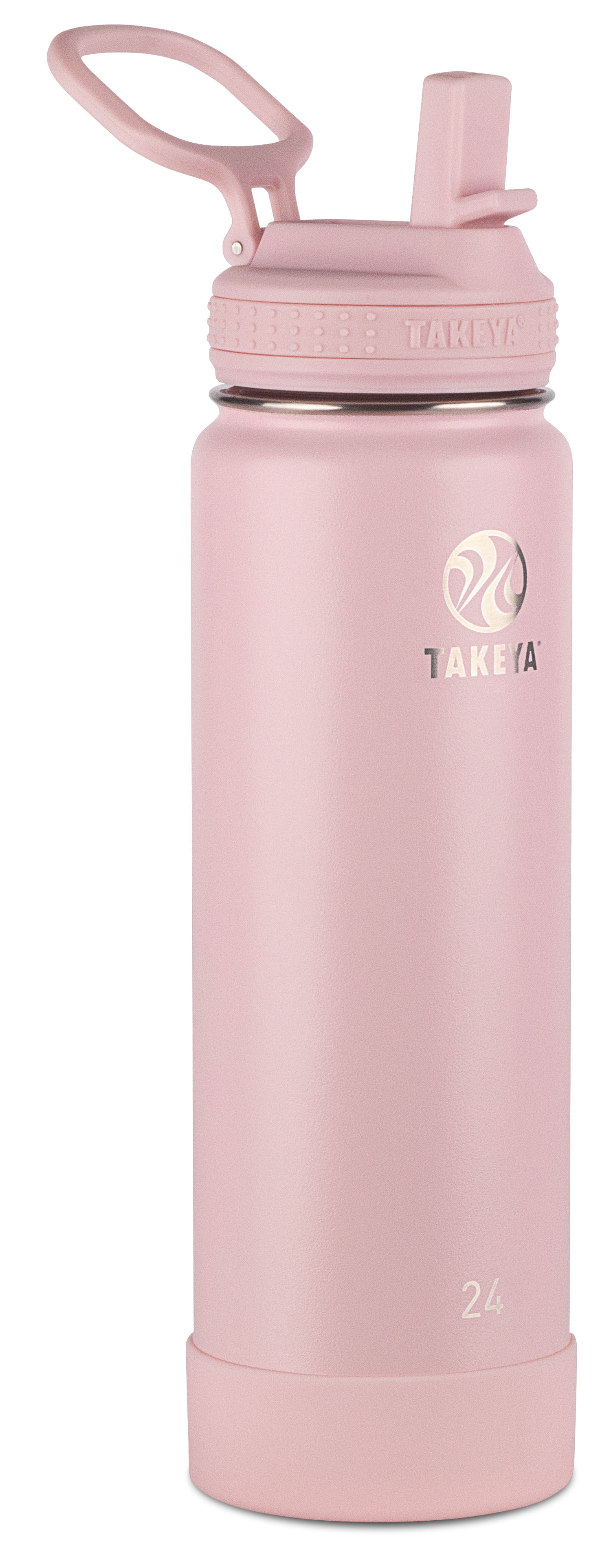 Takeya Actives Stainless Steel Bottle with Insulated Spout Lid, Arctic White, 32 oz