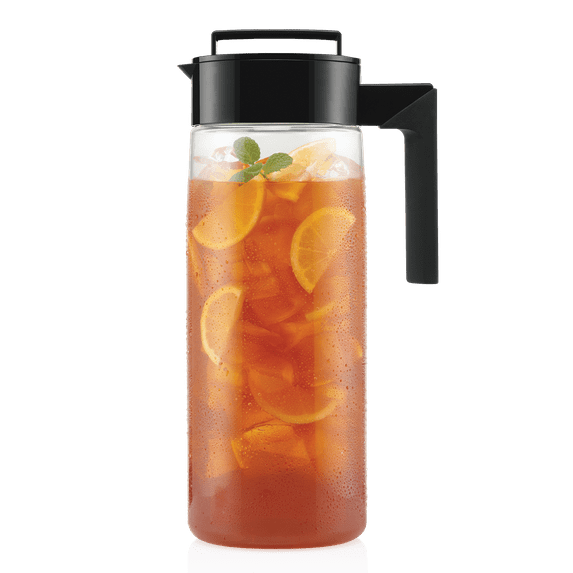 Takeya Airtight Pitcher with Airtight Lid, 2 qt, Black