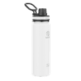 thumbnail image 1 of Takeya Originals 24 oz White and Black Double Wall Vacuum Insulated Stainless Steel Water Bottle with Wide Mouth and Flip-Top Lid, 1 of 4
