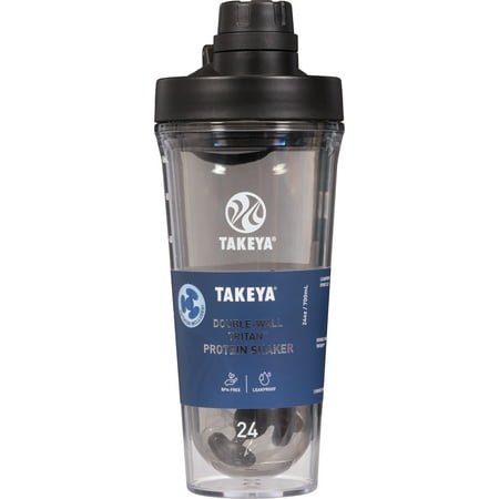 Takeya - Tritan 24-oz. Protein Shaker - Stormy Black