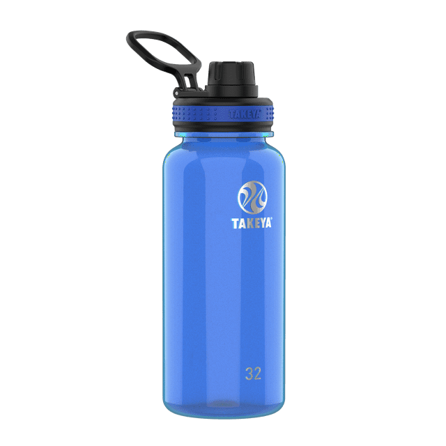 Takeya Tritan Plastic Spout Lid Water Bottle, Lightweight, Dishwasher