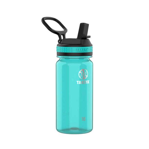 Takeya Tritan Plastic Straw Lid Water Bottle, Lightweight, Dishwasher