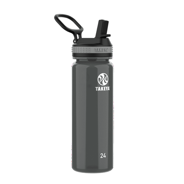 Takeya Tritan Plastic Straw Lid Water Bottle, Lightweight, Dishwasher