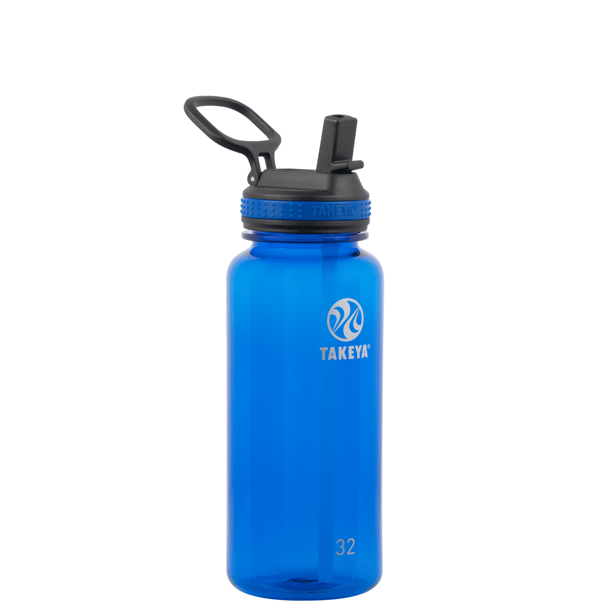 Takeya Tritan Plastic Straw Lid Water Bottle, Lightweight, Dishwasher