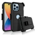thumbnail image 1 of Takfox Case For Apple iPhone 14/iPhone 14 Plus/,Belt Clip Holster Protective Heavy Duty Shockproof [Full-Body Protection] Kickstand Rugged Cover,Black, 1 of 7