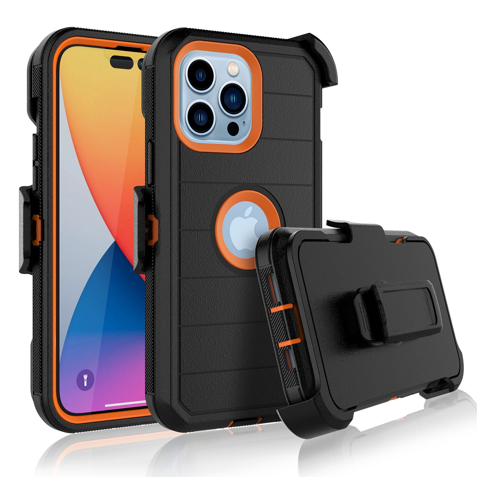  MOTIVE for iPhone 15 Pro Max Case with Belt Clip, Shell Holster  Combo for Apple iPhone 15 Pro Max Holster, Slim Rugged Case, Drop  Shockproof Protective Cover & Kickstand, 6.7 inch
