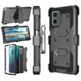 thumbnail image 1 of Takfox Case For Motorola Moto G 5G 2024 ,Shockproof Heavy Duty Rugged Locking Swivel Holster Belt Clip Kickstand Full Body Hard Shell Phone Cover Case,Black, 1 of 7