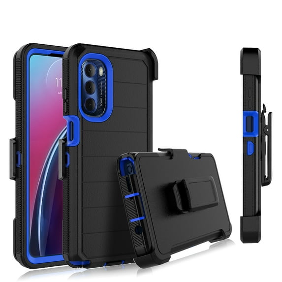 Takfox Case For Motorola Moto G Stylus 5G 2022 ,Shockproof Heavy Duty Rugged Locking Swivel Holster Belt Clip Kickstand Full Body Hard Shell Phone Cover Case,Bule