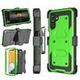 thumbnail image 1 of Takfox Case For Samsung Galaxy A13 5G,Shockproof Heavy Duty Rugged Locking Swivel Holster Belt Clip Kickstand Full Body Hard Shell Phone Cover Case,Green, 1 of 7