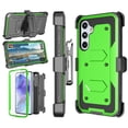 thumbnail image 1 of Takfox Case For Samsung Galaxy A35 5G ,Shockproof Heavy Duty Rugged Locking Swivel Holster Belt Clip Kickstand Full Body Hard Shell Phone Cover Case,Green, 1 of 7