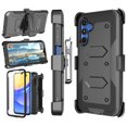 thumbnail image 1 of Takfox Case For Samsung Galaxy A15 5G ,Shockproof Heavy Duty Rugged Locking Swivel Holster Belt Clip Kickstand Full Body Hard Shell Phone Cover Case,Black, 1 of 7