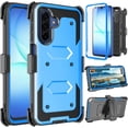 thumbnail image 1 of Takfox Case For Samsung Galaxy A17 5G ,Shockproof Heavy Duty Rugged Locking Swivel Holster Belt Clip Kickstand Full Body Hard Shell Phone Cover Case,Blue, 1 of 7