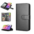 thumbnail image 1 of Takfox Compatible for Samsung Galaxy A03S Wallet Case, PU Leather ID Credit Card Holder Folio Flip Cover [9 Card Slots] [Magnetic] Detachable Case & Strap,Black, 1 of 7