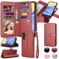 thumbnail image 1 of Takfox Galaxy A15 5G Case,for Samsung Galaxy A15 Wallet Phone Case,Takfox PU Leather Magnetic Detachable Card Holders Shockproof Kickstand Protective [Flip Folio Cover] for Samsung Galaxy A15 -Wine, 1 of 9