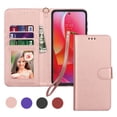 thumbnail image 1 of Takfox For Motorola Moto G pure/G Power (2022) Wallet Case,With RFID Blocking Leather Credit Card Holder Slots Flip Folio Book [Detachable Magnetic] Phone Case Shockproof Cover,Rose Gold, 1 of 7