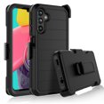 thumbnail image 1 of Takfox Samsung Galaxy A14 5G Case with Belt Clip Holster [Built in Screen Protecotr] Military Grade Heavy Duty Protection 3 in 1 Shockproof Armor Rugged Durable for Galaxy A14 5G Phone - Black, 1 of 6