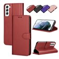 thumbnail image 1 of Takfox For Samsung Galaxy S22 / S22 Plus Wallet Case, With RFID Blocking Leather Credit Card Holder Slots Flip Folio Book [Detachable Magnetic] Case Shockproof Cover,Red, 1 of 7