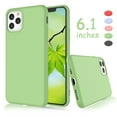 thumbnail image 1 of Takfox iPhone 11 Case, iPhone11 Protective Case, [Frosted] Shockproof Case Liquid Silicone Gel Rubber Case Slim Soft TPU Bumper Ultra Thin Matte Cell Phone Case Cover For iPhone11 6.1", Green, 1 of 6