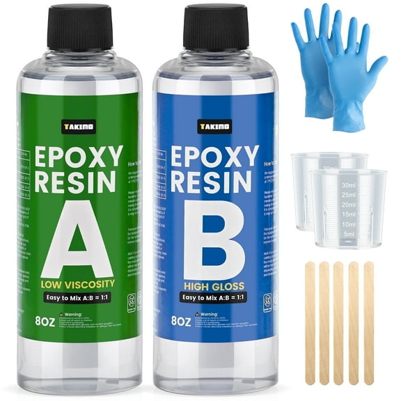 TAKIMO 16OZ Crystal Clear Epoxy Resin Kit