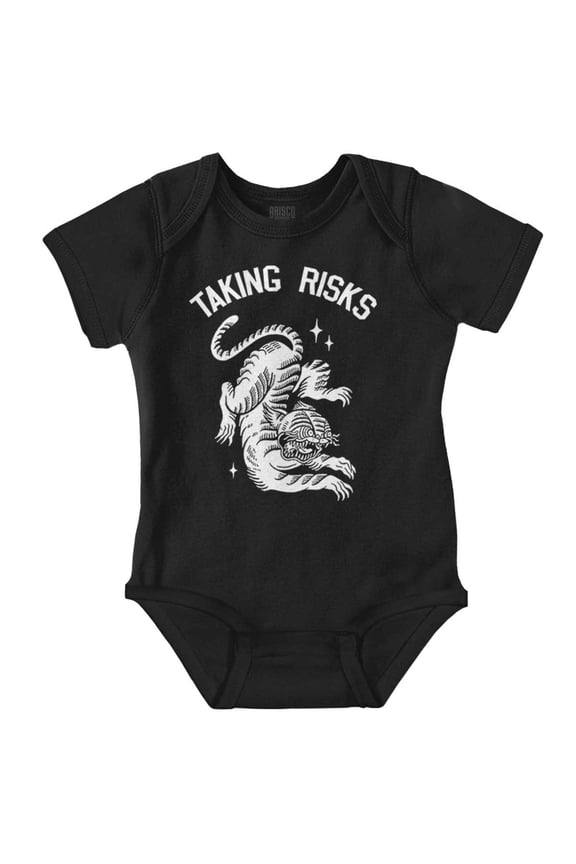 Taking Risks Korean Minhwa Tiger Romper Boys or Girls Infant Baby Brisco Brands 18M