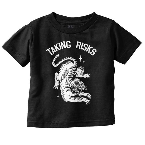 Taking Risks Korean Minhwa Tiger Toddler Boy Girl T Shirt Infant Toddler Brisco Brands 24M