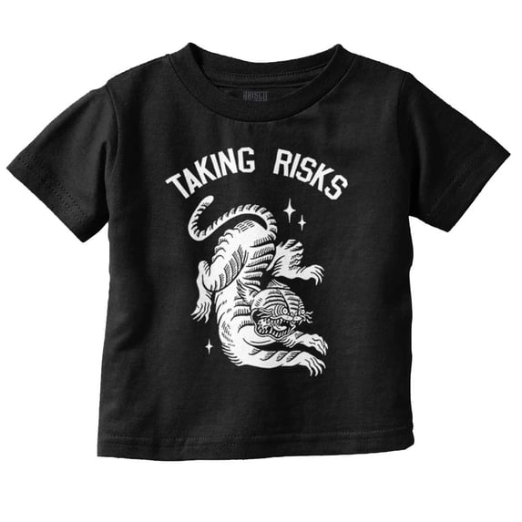 Taking Risks Korean Minhwa Tiger Toddler Boy Girl T Shirt Infant Toddler Brisco Brands 6M