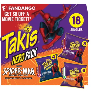 Takis 18 pc / 1 oz Hero Variety Pack, Assorted Rolled Tortilla Chips