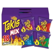 Takis 18 pc / 1 oz Mix Variety Pack, Assorted Rolled Tortilla Chips