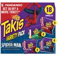 thumbnail image 1 of Takis 18 pc / 1 oz Variety Pack, Assorted Rolled Tortilla Chips, 1 of 11