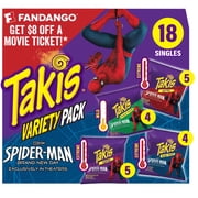 Takis 18 pc / 1 oz Variety Pack, Assorted Rolled Tortilla Chips