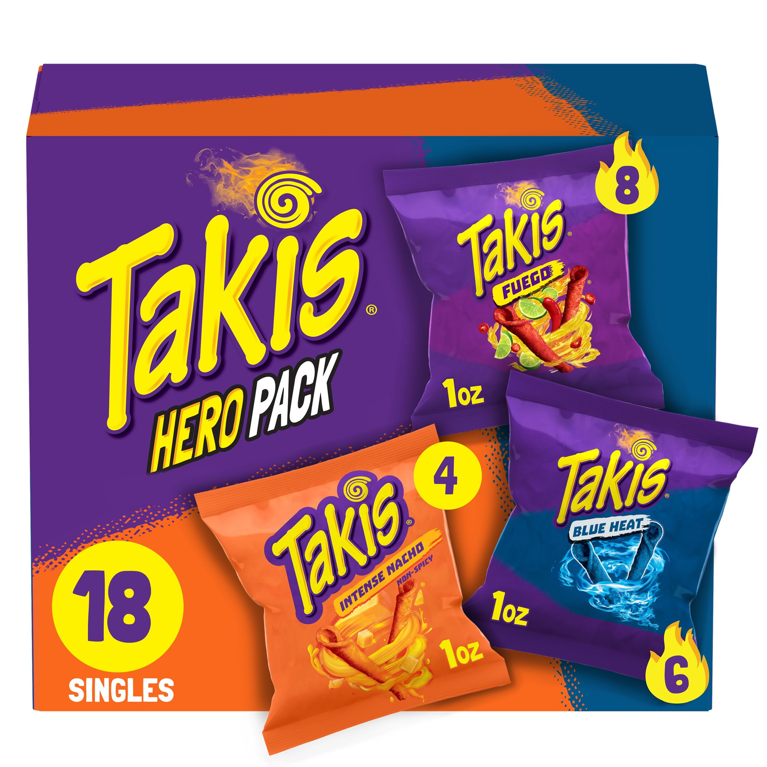 Takis huego 94g 10パック Amazon.com: Takis Fuego Rolled Spicy Tortilla Chips, Hot