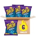 thumbnail image 1 of Takis Blue Heat 6 DMF15 pc / 3.25 oz Snack Size Case, Hot Chili Pepper Flavored Extreme Spicy Rolled Tortilla Chips, 1 of 3