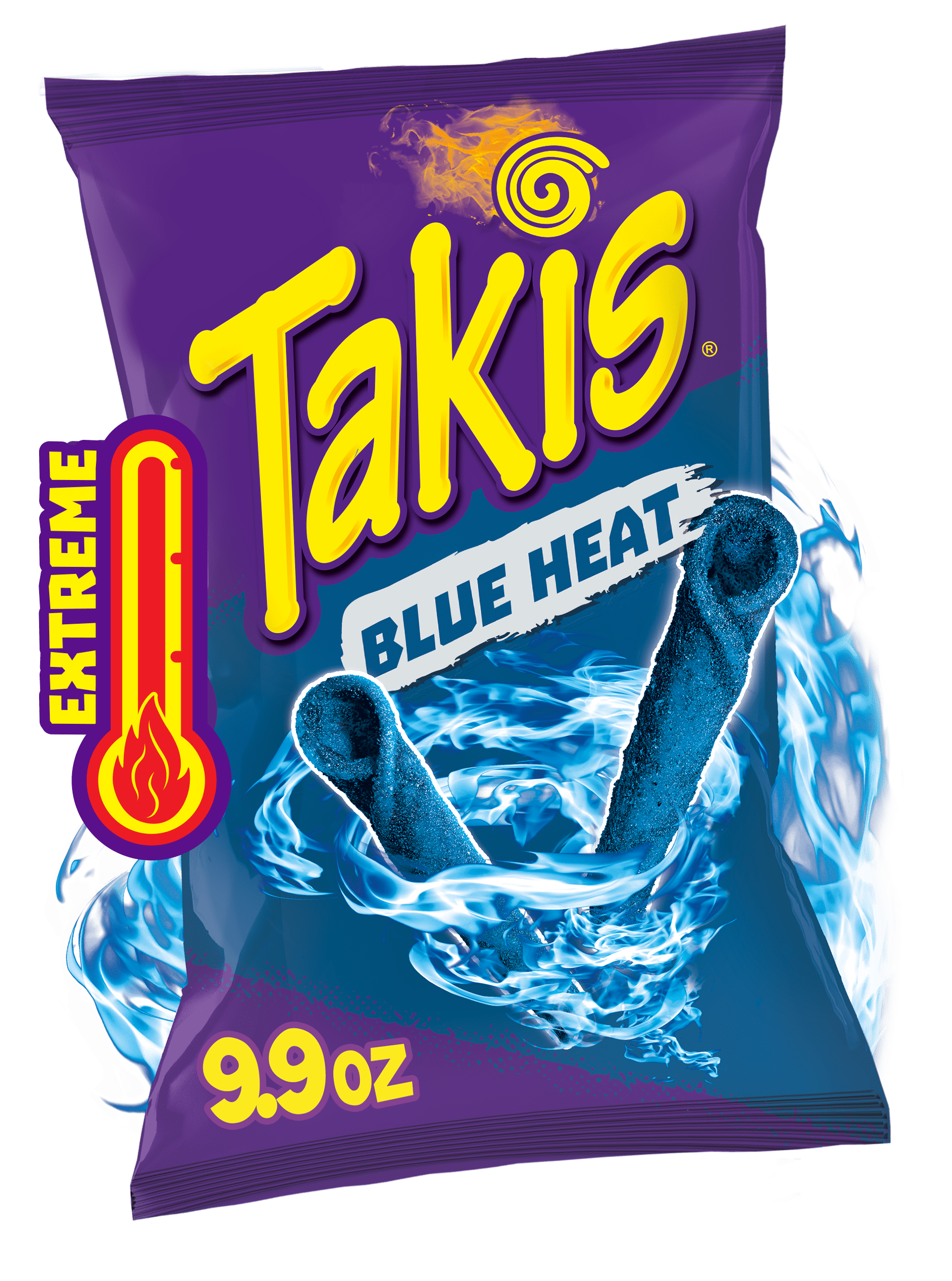 Takis Blue Heat 9.9 oz Sharing Size Bag, Hot Chili Pepper Flavored