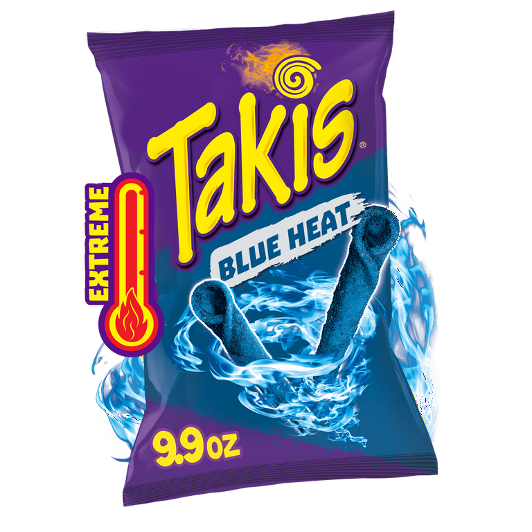Magasin D'alimentation Takis Puces à Chaleur Bleue Dans Un Sac