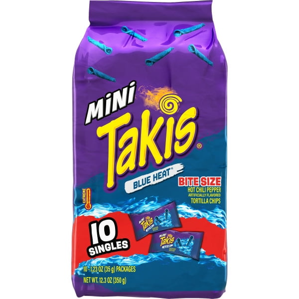 Takis Blue Heat Mini 10 pc / 1.23 oz Bite Size Mul