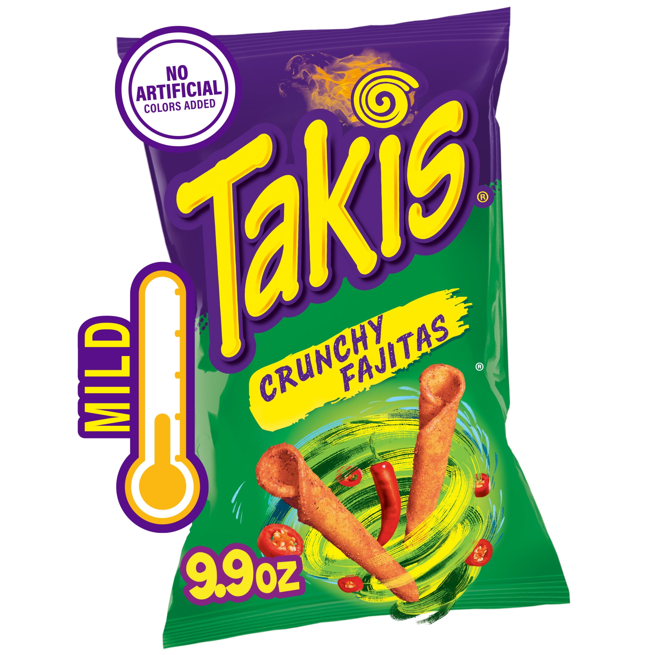 Takis Crunchy Fajitas 9.9 oz Sharing Size Bag, Fajita Rolled Tortilla Chips