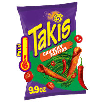 Takis Crunchy Fajitas 9.9 oz Sharing Size Bag, Fajita Rolled Tortilla Chips