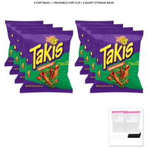 Taakis Mini Takis Pickle Punch, Spicy Pickle Flavored Rolled Tortilla Chips, 8 Bags ...