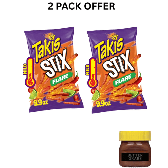 Takis Flare Stix 9.9 oz Sharing Size , Chili Pepper & Lime Corn Snack Sticks