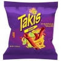 Takis Fuego 1 oz Bag, Lime & Chili Pepper Flavored Extreme Spicy Rolled Tortilla Chips