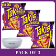 thumbnail image 1 of Takis Fuego 3.25 oz Snack Size Bag, Hot Chili Pepper & Lime Rolled Tortilla Chips-3 pack-with Bowel by Mahad, 1 of 8
