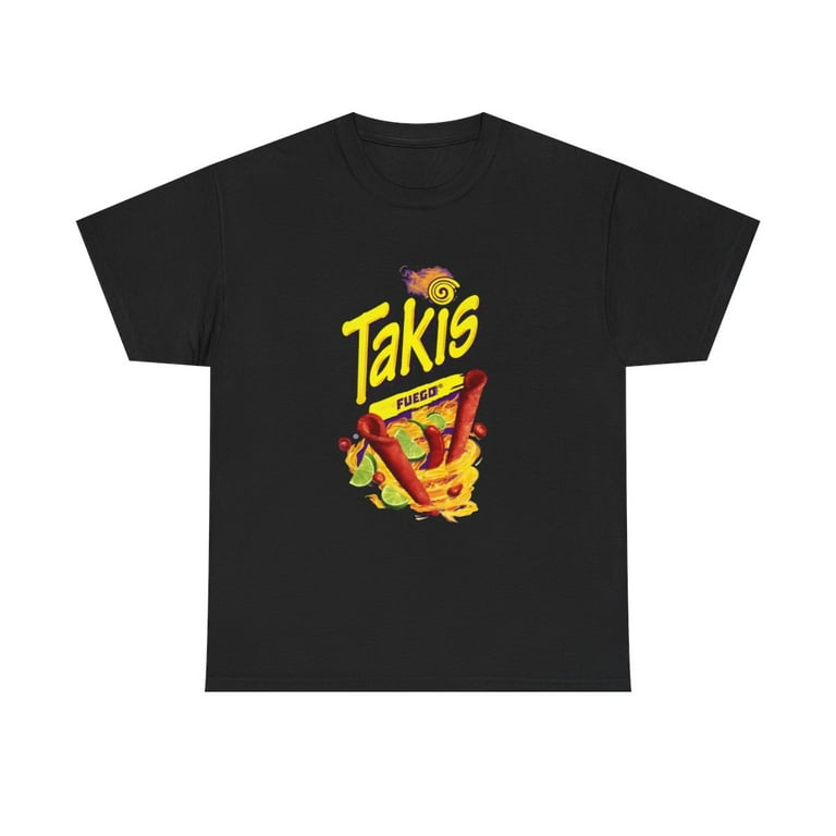 トップス taki sama Takis Fuego Chips Zombie Purple Black T Shirt Heavy Cotton Tee