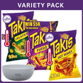 thumbnail image 1 of Takis Fuego Hot Chili Pepper & Lime Chips+Takis Jalapeño Pickled Flavor Rolled Tortilla Chips+Takis Hot Honey Spicy Honey Flavored Rolled Tortilla Chips+29.7oz,Variety Pack with Bowl by OMA., 1 of 7