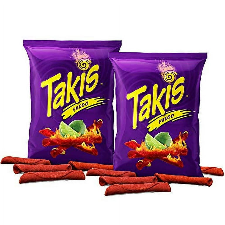 Takis Fuego Hot Chili Pepper and Lime Tortillas Chips Extreme Hot 4 Oz –  CoCo Fresh Mart